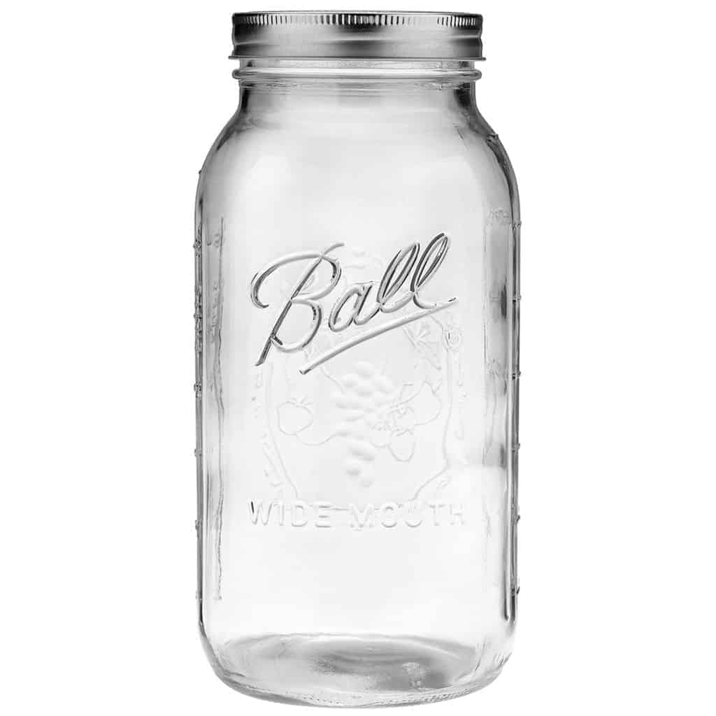 Ball wide mouth half gallon 64oz Mason jar