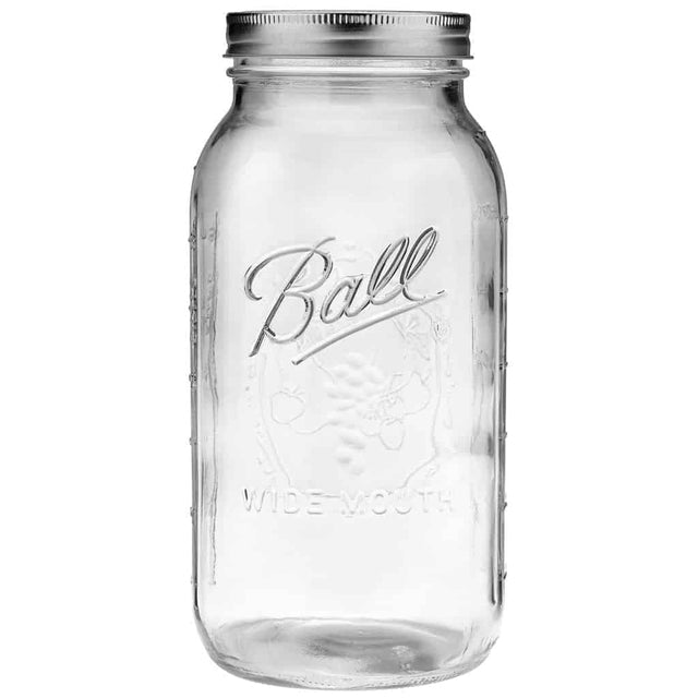 Ball wide mouth half gallon 64oz Mason jar