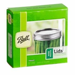 Ball wide mouth lids for canning and preserving food in Mason jars