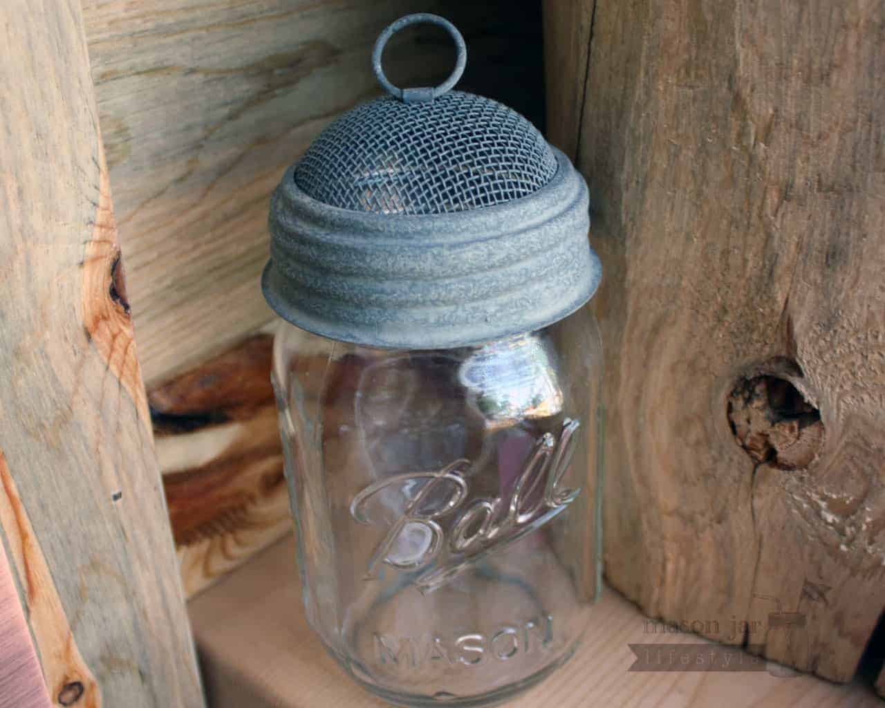 Mason Jar Screen Dome / Terrarium Lid for Regular Mouth Mason Jars