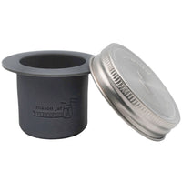 Regular mouth charcoal gray divider cup for Mason jars.