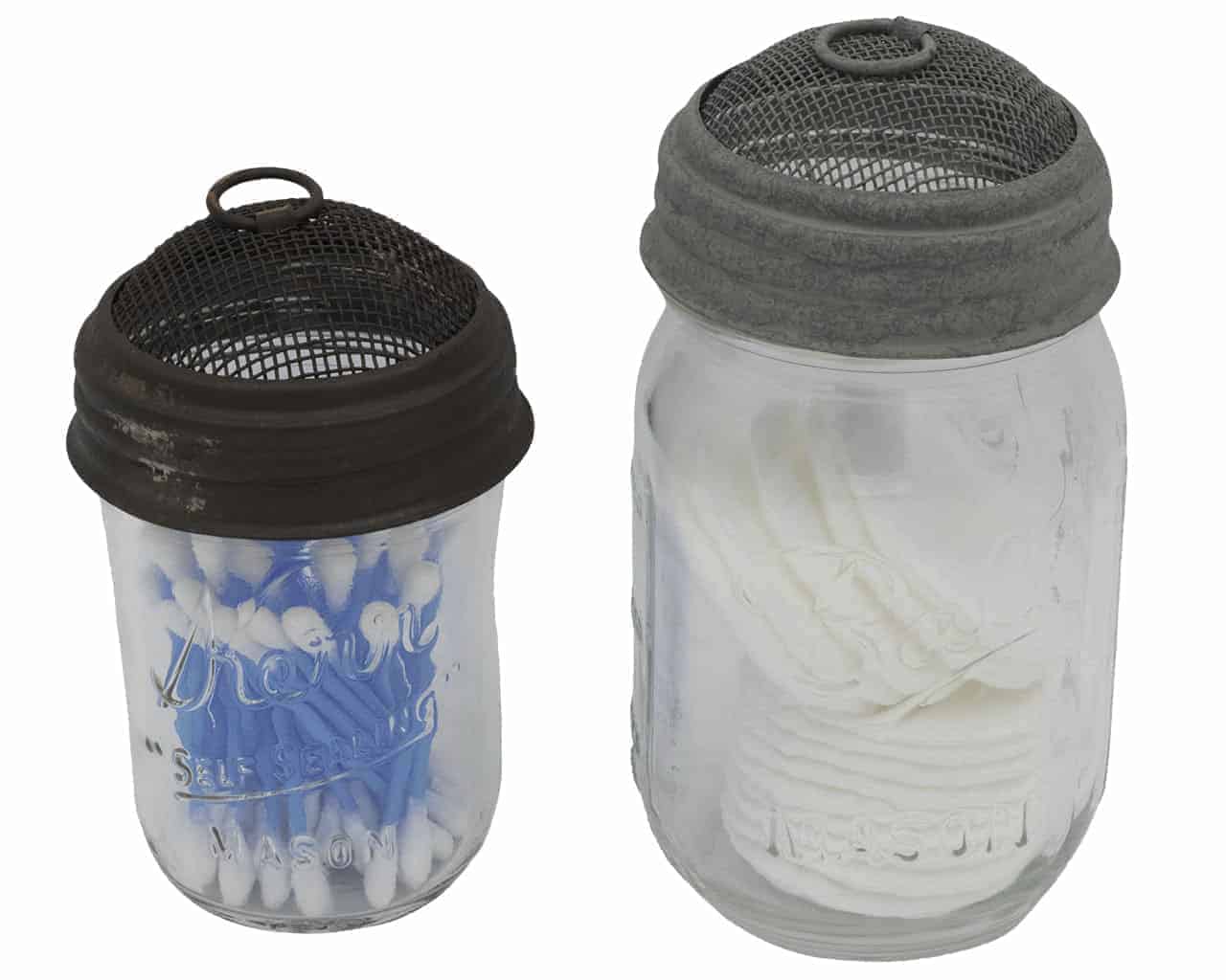 colonial-tin-works-screen-dome-lid-regular-mouth-ball-kerr-mason-jar-brown-barn-roof-cotton-swabs
