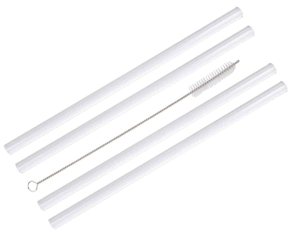 Clear Glass Straws Shatter Resistant, Long Glass Straws Thick