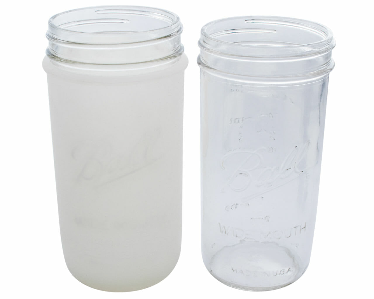 Jarjackets Mason Jar Silicone Sleeves - 24oz (1.5 pint) Jars (4-Pack)