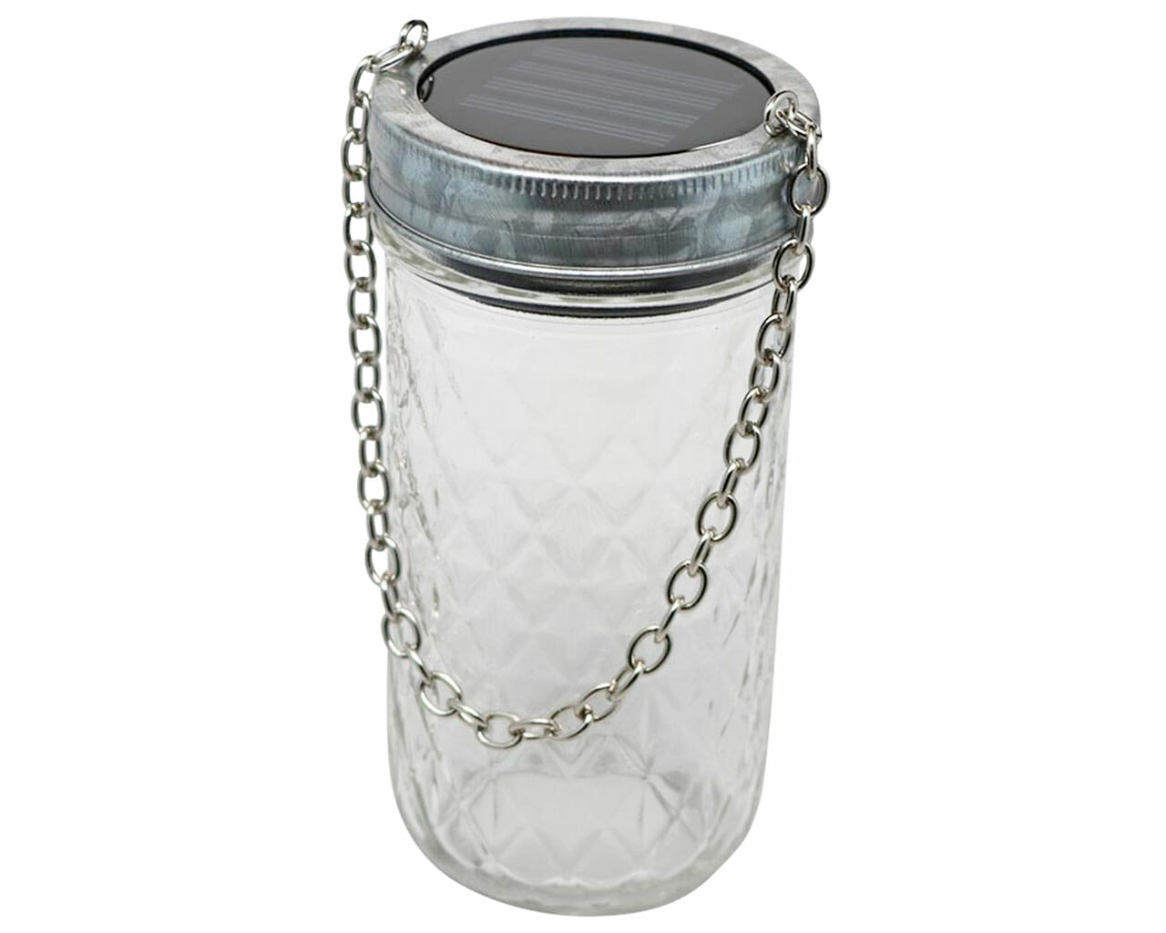 Galvanized Metal Band with Chain for Wide Mouth Mason Jars