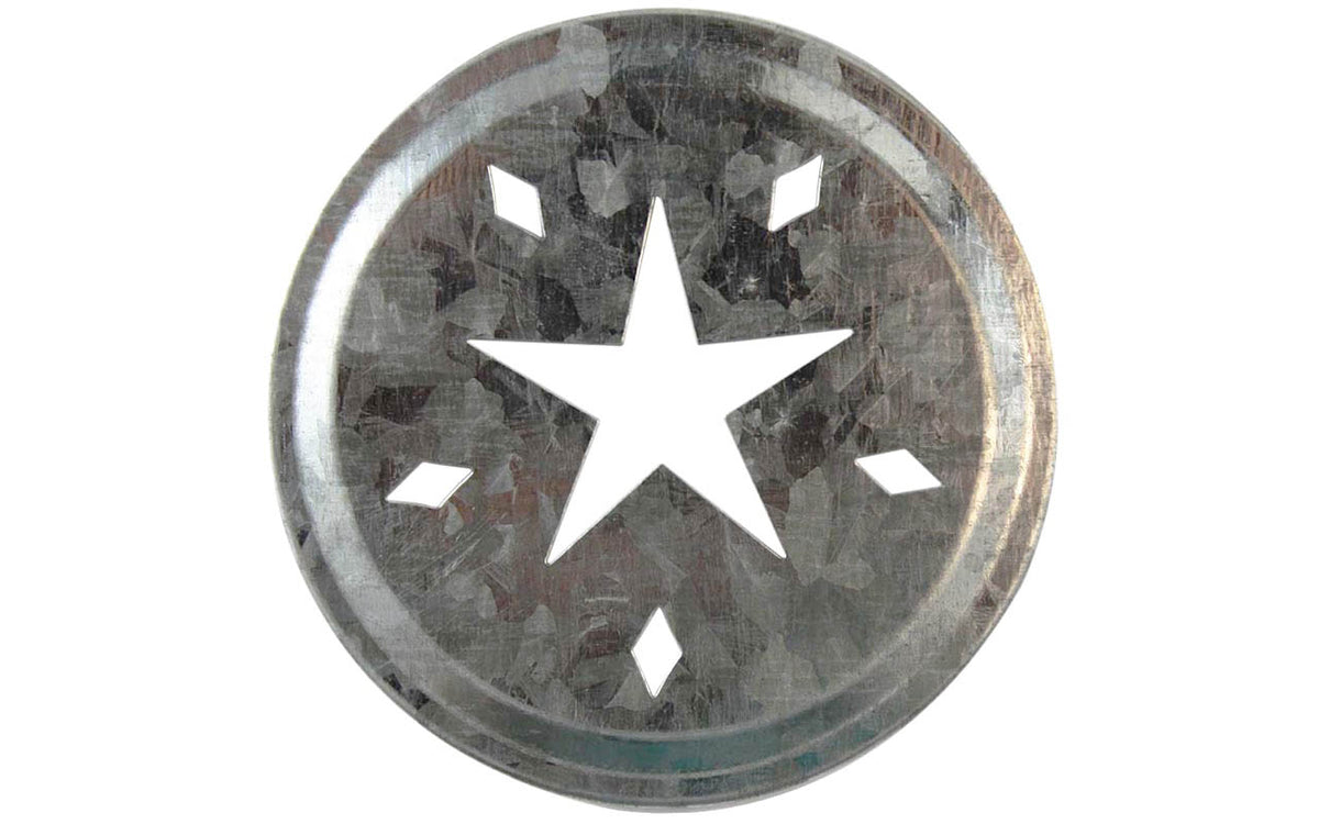 Insert Lid Star Cutout Galvanized Metal Lid Inserts for Mason Jars 10 Pack · Mason ...