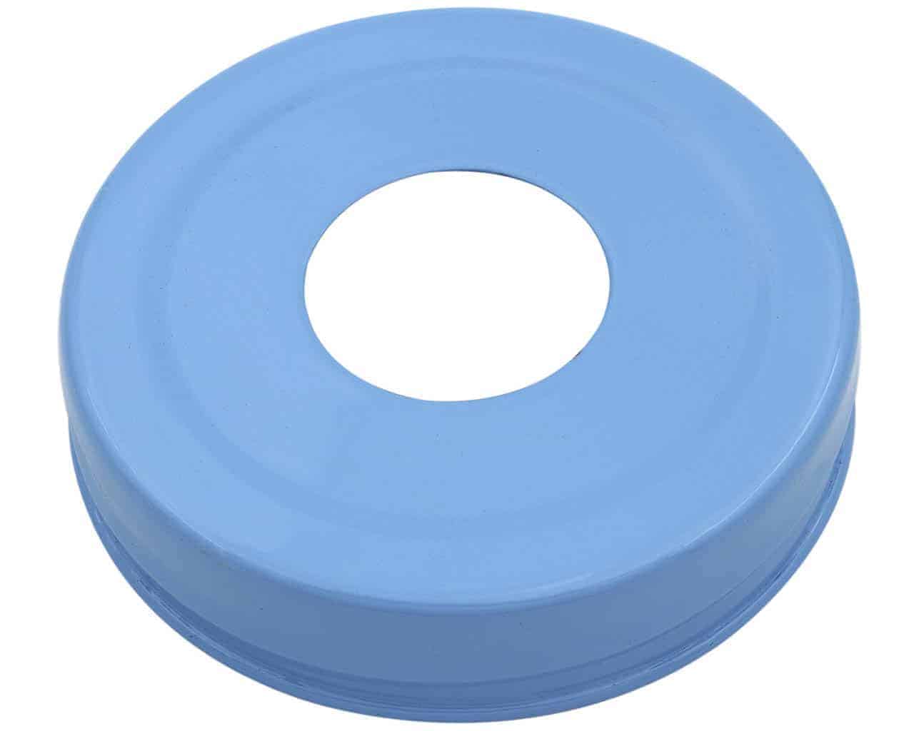 Glossy Enameled Soap Pump Dispenser Lid Adapters for Regular Mouth Mason Jars