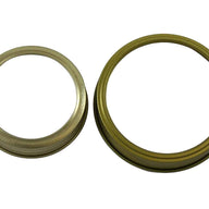 Gold bands rings for regular and wide mouth Mason jars