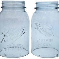 Hand Cut Open Bottom Mason Jar for Lighting Shade or Crafts