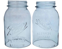 Hand Cut Open Bottom Mason Jar for Lighting Shade or Crafts