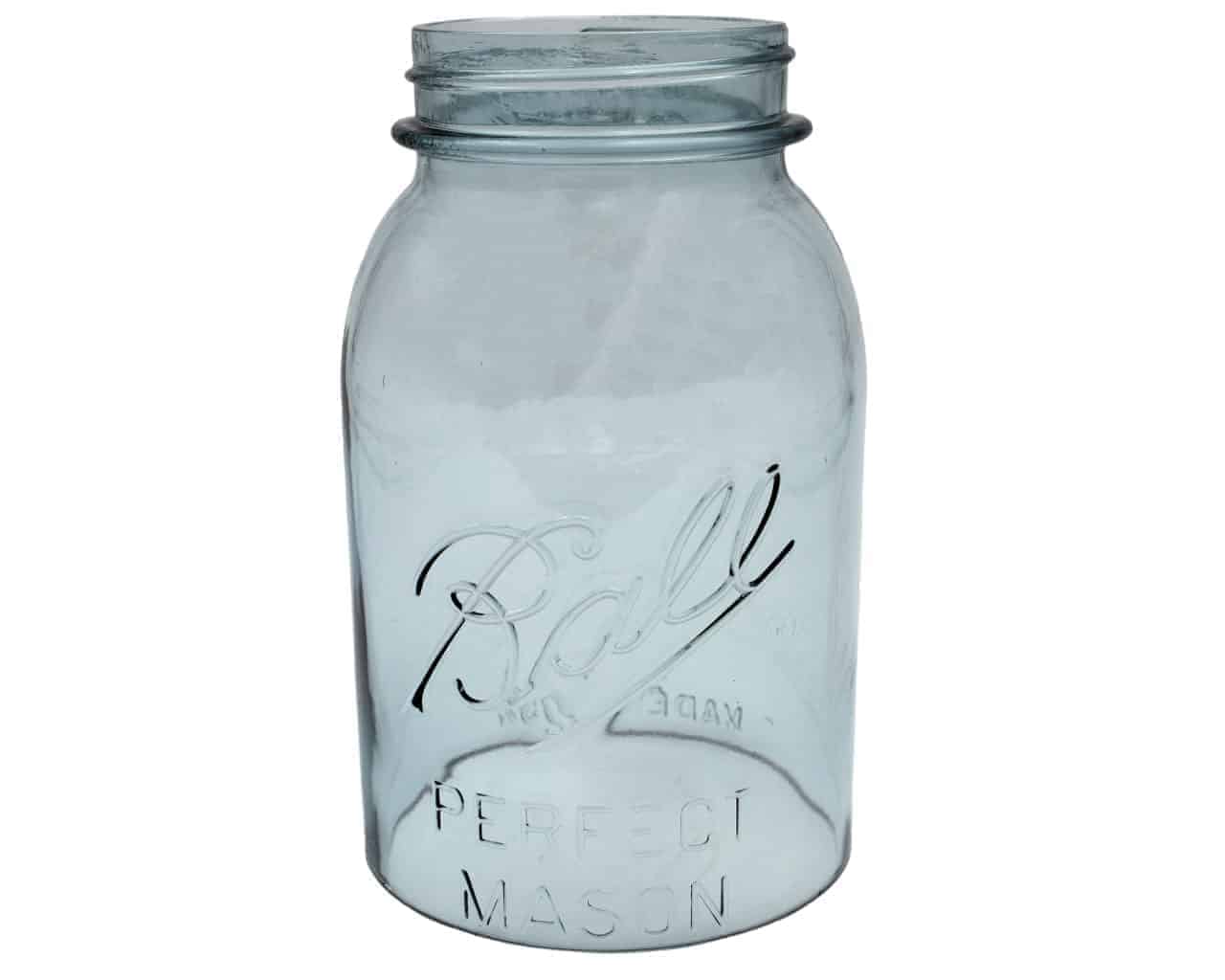 Hand Cut Open Bottom Mason Jar for Lighting Shade or Crafts