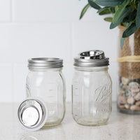 Jarware Stainless Steel Sip Lid Inserts for Regular Mouth Mason Jars