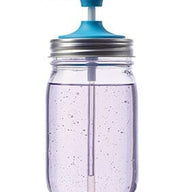 Jarware blue plastic soap pump for regular mouth Mason jars