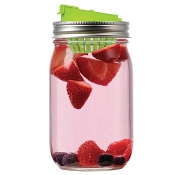 Jarware fruit infusion lid for regular mouth Mason jars