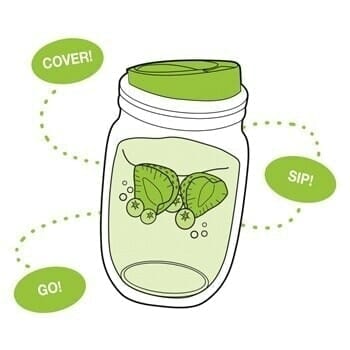 Jarware fruit infusion lid for regular mouth Mason jars