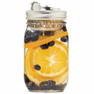 Jarware Stainless Steel Leak Resistant Fruit Infusion Drinking Lid for Mason Jars