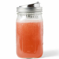 Jarware Stainless Steel Leak Resistant Fruit Infusion Drinking Lid for Mason Jars