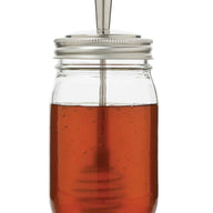 Jarware Stainless Steel Honey Dipper Lid for Mason Jars