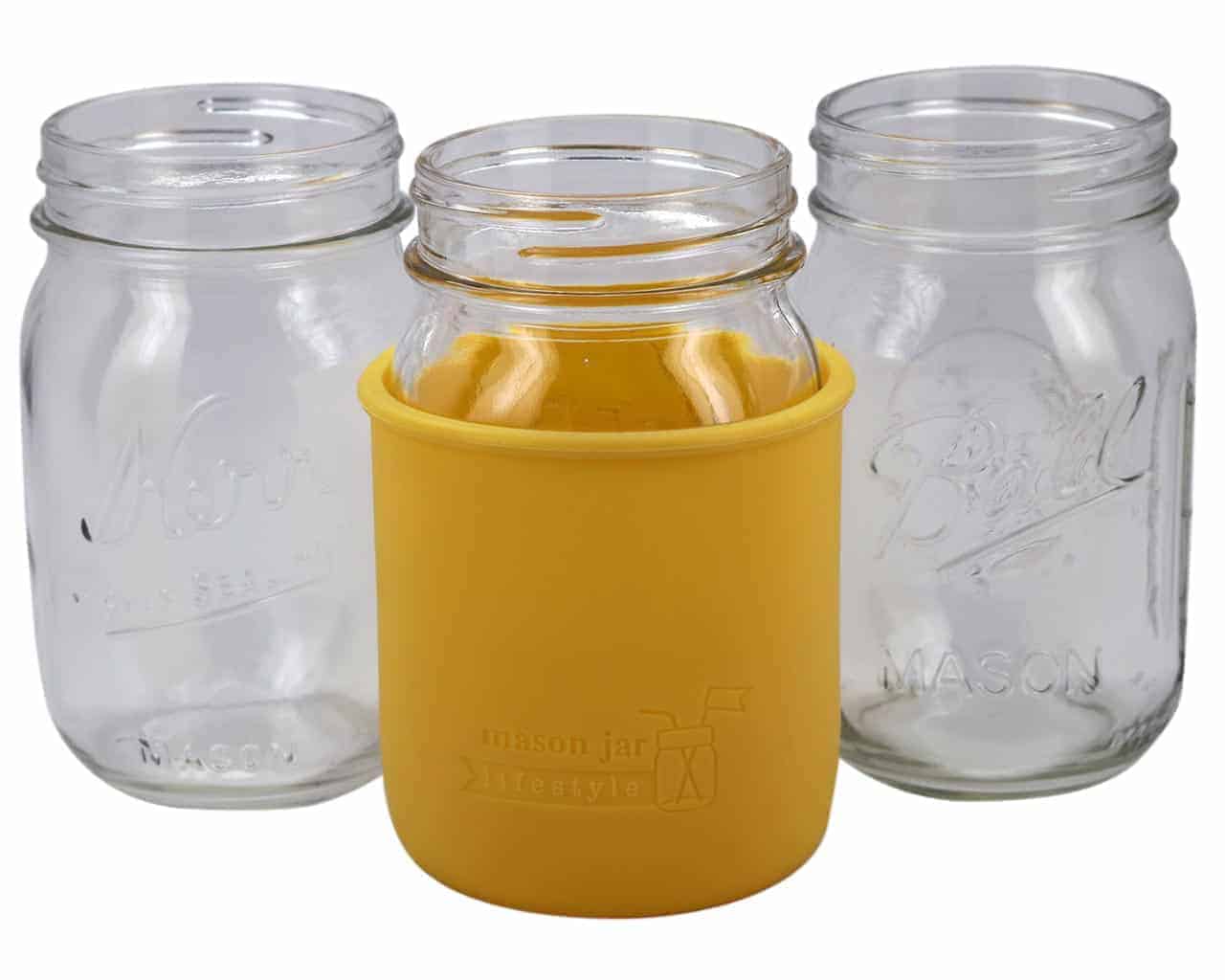 16 oz Mason Glass Jar with your choice of lid - Pint - Made In USA