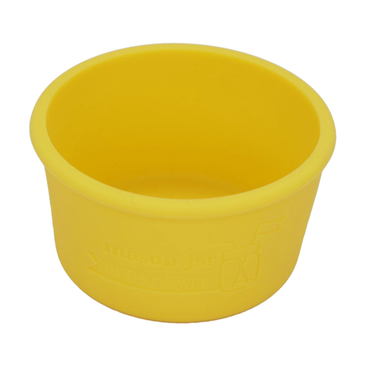 Yellow wide mouth 8oz sleeve for Mason jar.