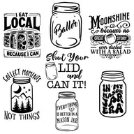 Mason Jar Laser Engraved Sleeves