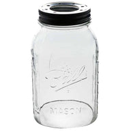 Hand Cut Open Bottom Mason Jar for Lighting Shade or Crafts