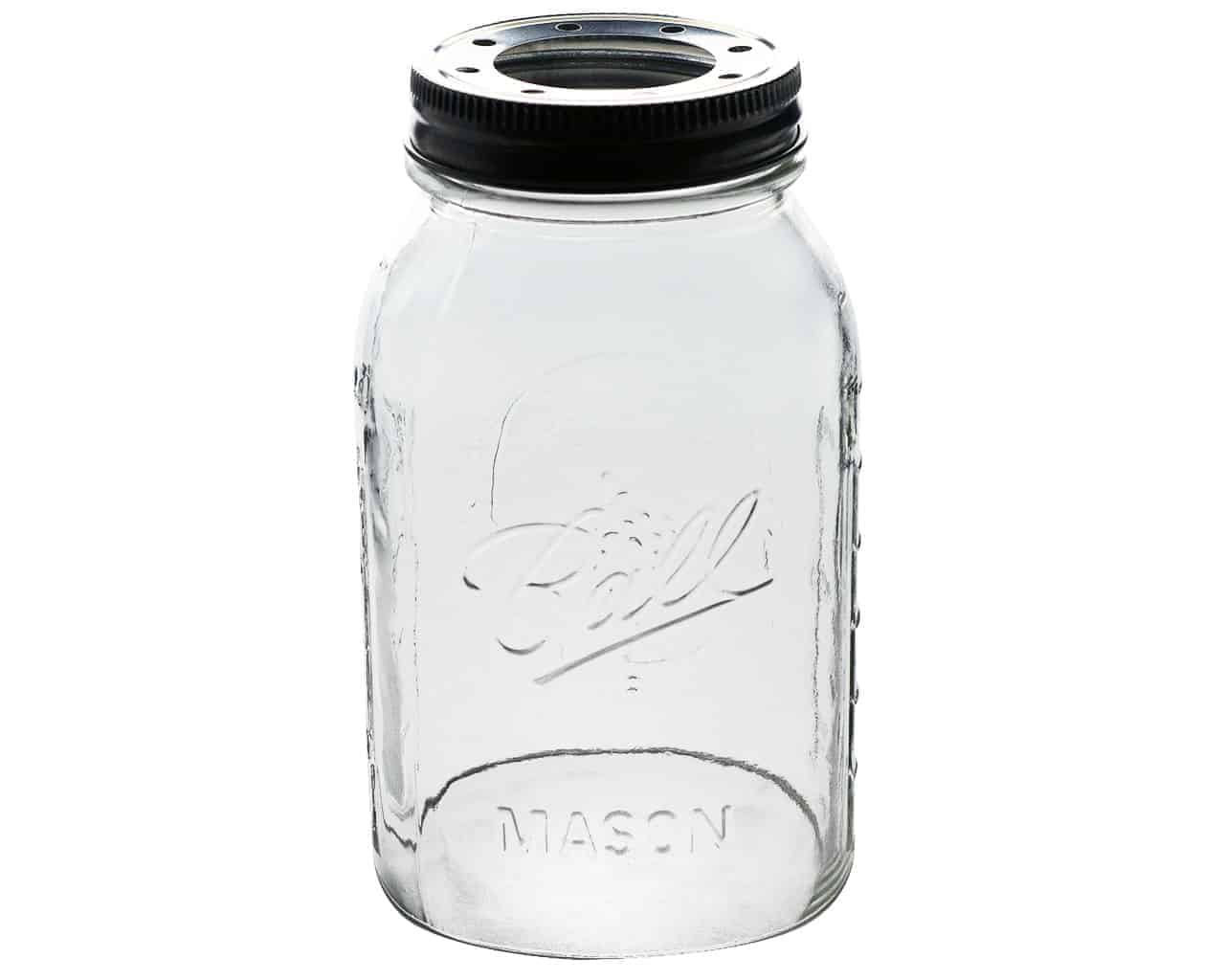 Hand Cut Open Bottom Mason Jar for Lighting Shade or Crafts