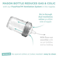 mason-bottle-nipple-FussFree-gas-colic-easy-clean