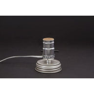 Mason jar silver lamp adapter
