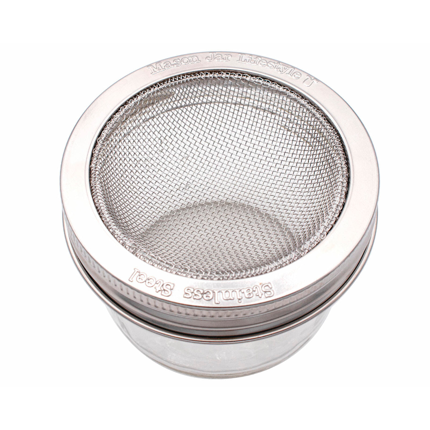 Curved Rust Proof Sprouting Lid and Band for Mason Jars