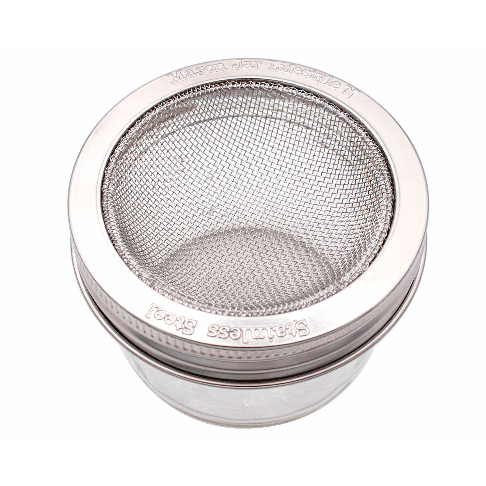 Curved Rust Proof Sprouting Lid and Band for Mason Jars