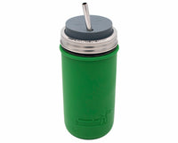 mason-jar-lifestyle-24oz-silicone-sleeve-wide-mouth-leaf-green-charcoal-gray-straw-hole-lid-long-stainless-steel-straw