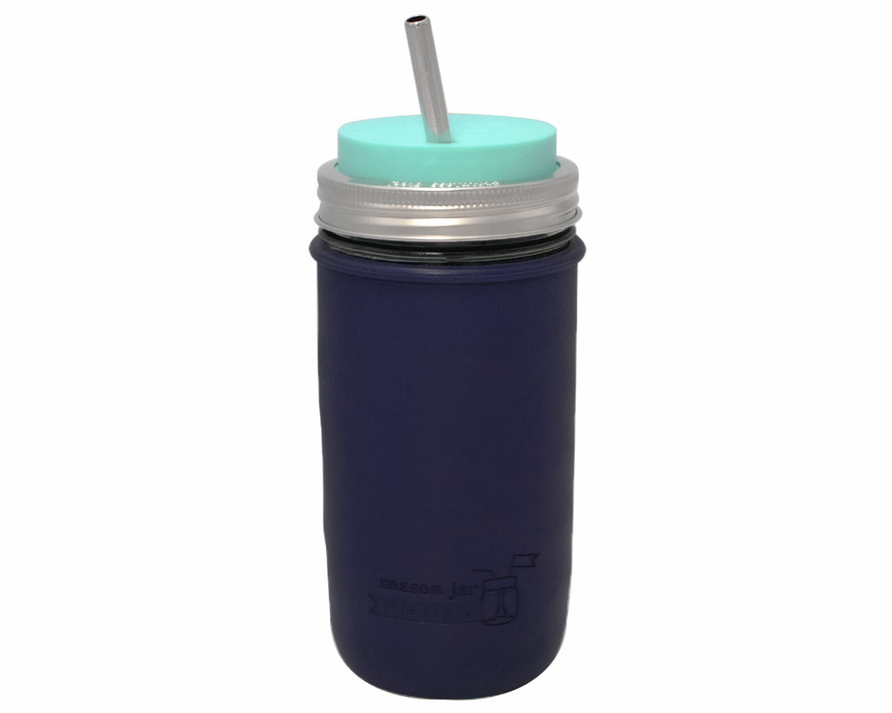 mason-jar-lifestyle-24oz-silicone-sleeve-wide-mouth-midnight-blue-aquamarine-straw-hole-lid-long-stainless-steel-straw