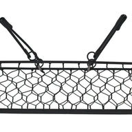 Black Painted Steel Chicken Wire Caddy for Three Pint Jars
