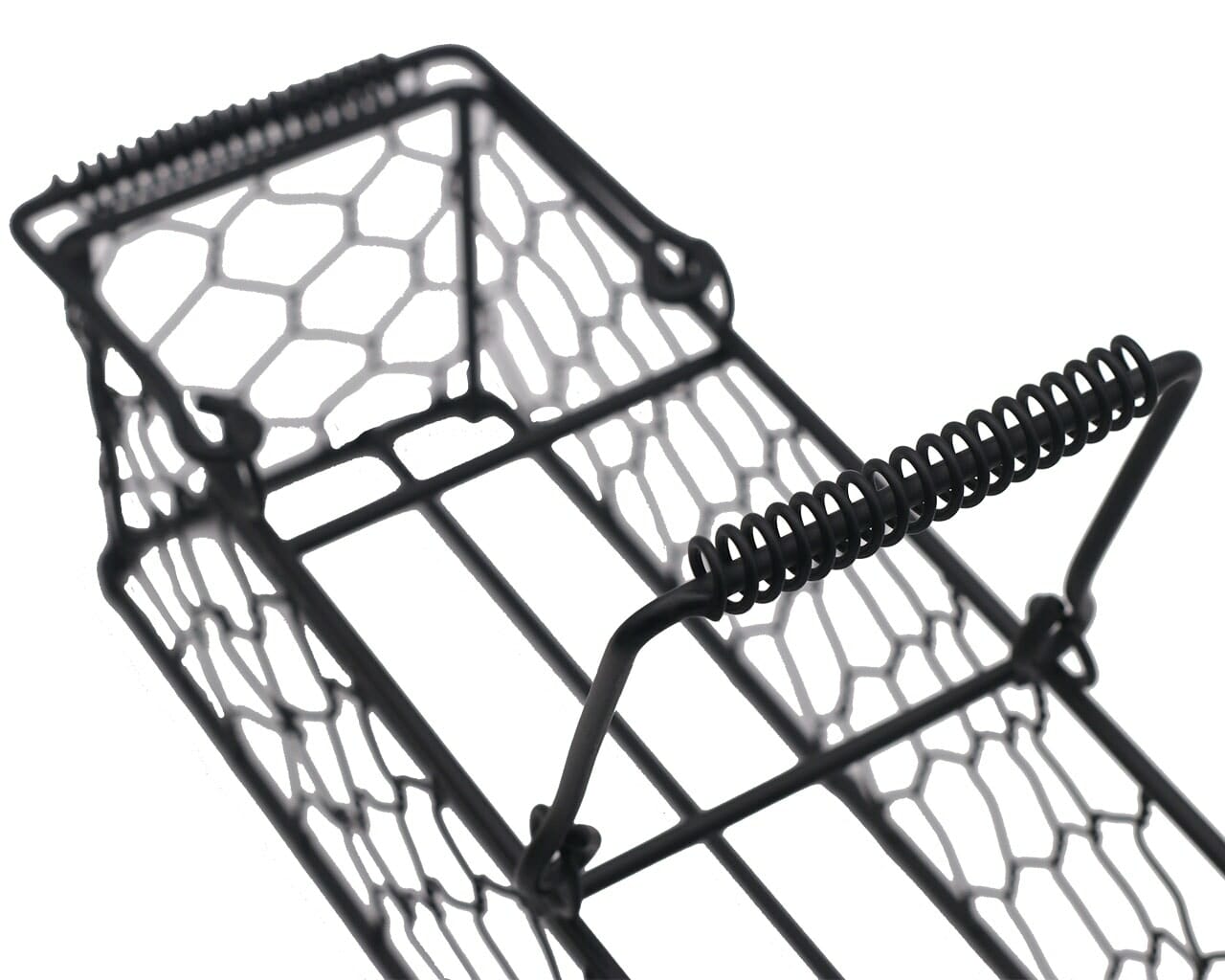 Black Painted Steel Chicken Wire Caddy for Three Pint Jars