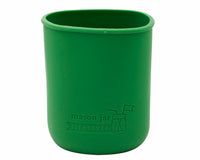 leaf green silicone sleeve for 32oz quart regular or wide mouth mason jars