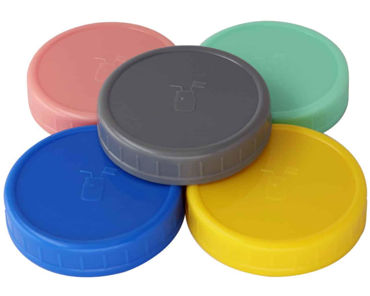 mason-jar-lifestyle-5-colors-plastic-storage-lids-platinum-silicone-liners-wide-mouth