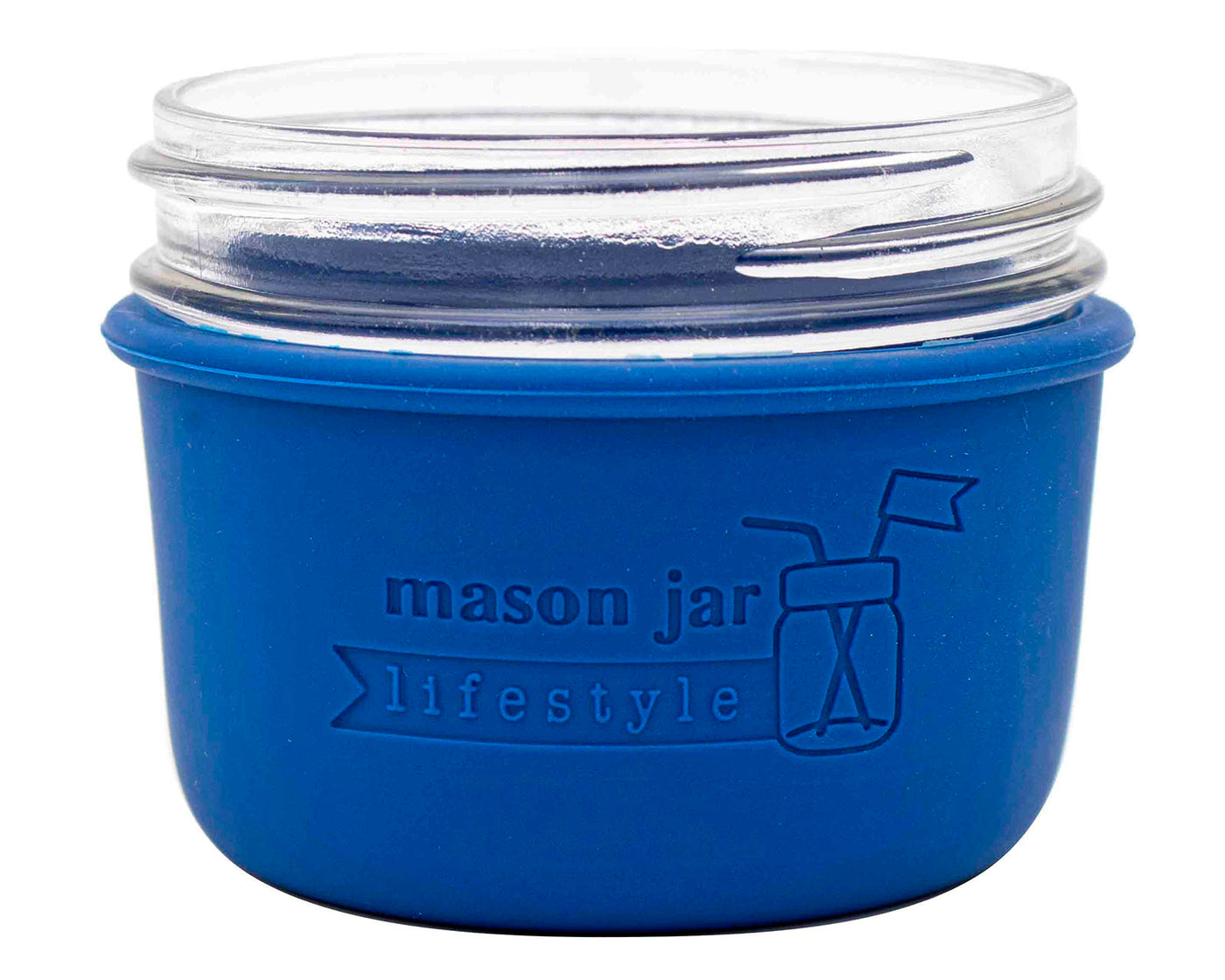 Silicone Sleeve for Wide Mouth Half Pint 8oz Mason Jars