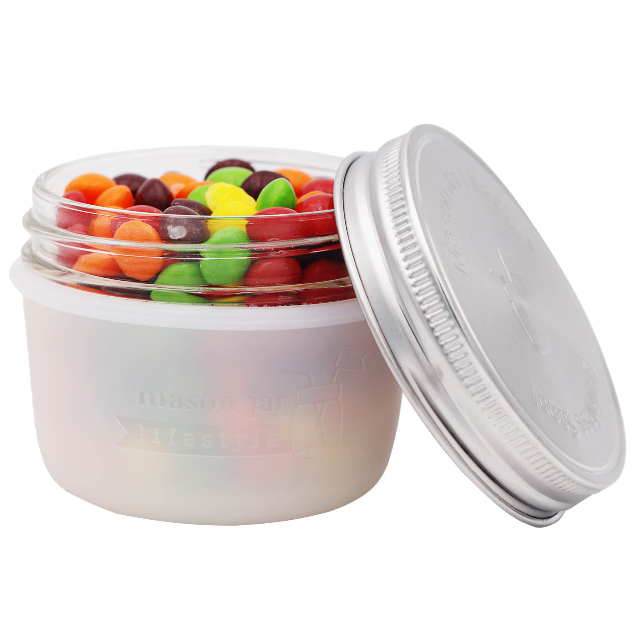 Frost wide mouth 8oz sleeve for Mason jar.
