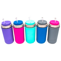 Abbie Jean Laser Engraved 24oz Pint & Half Glass Water Bottle Travel Tumbler