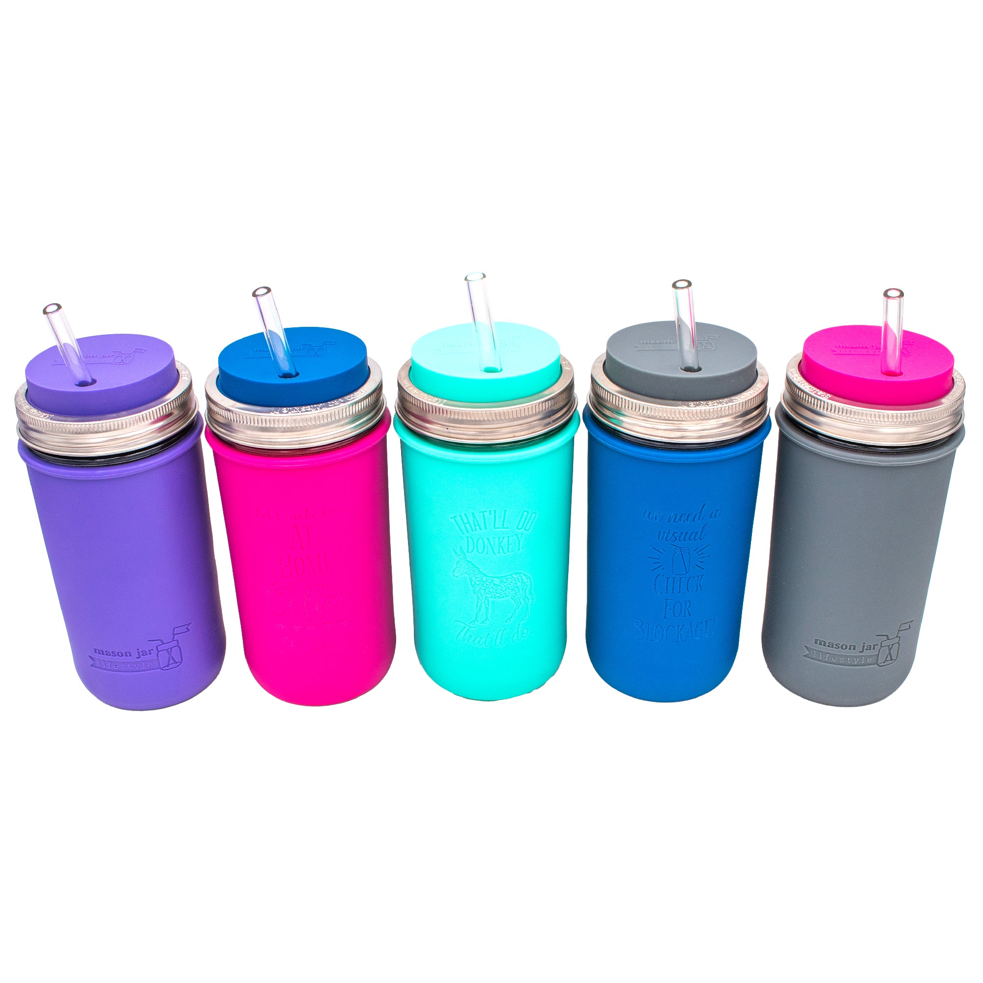 Abbie Jean Laser Engraved 24oz Pint & Half Glass Water Bottle Travel Tumbler