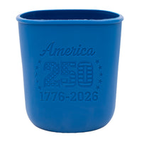 Red Quart silicone sleeve with the 1776-2026 anniversary design.