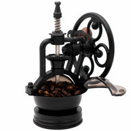 Vintage Antique Style Cast Iron Manual Ceramic Burr Coffee Grinder for Regular Mouth Mason Jars