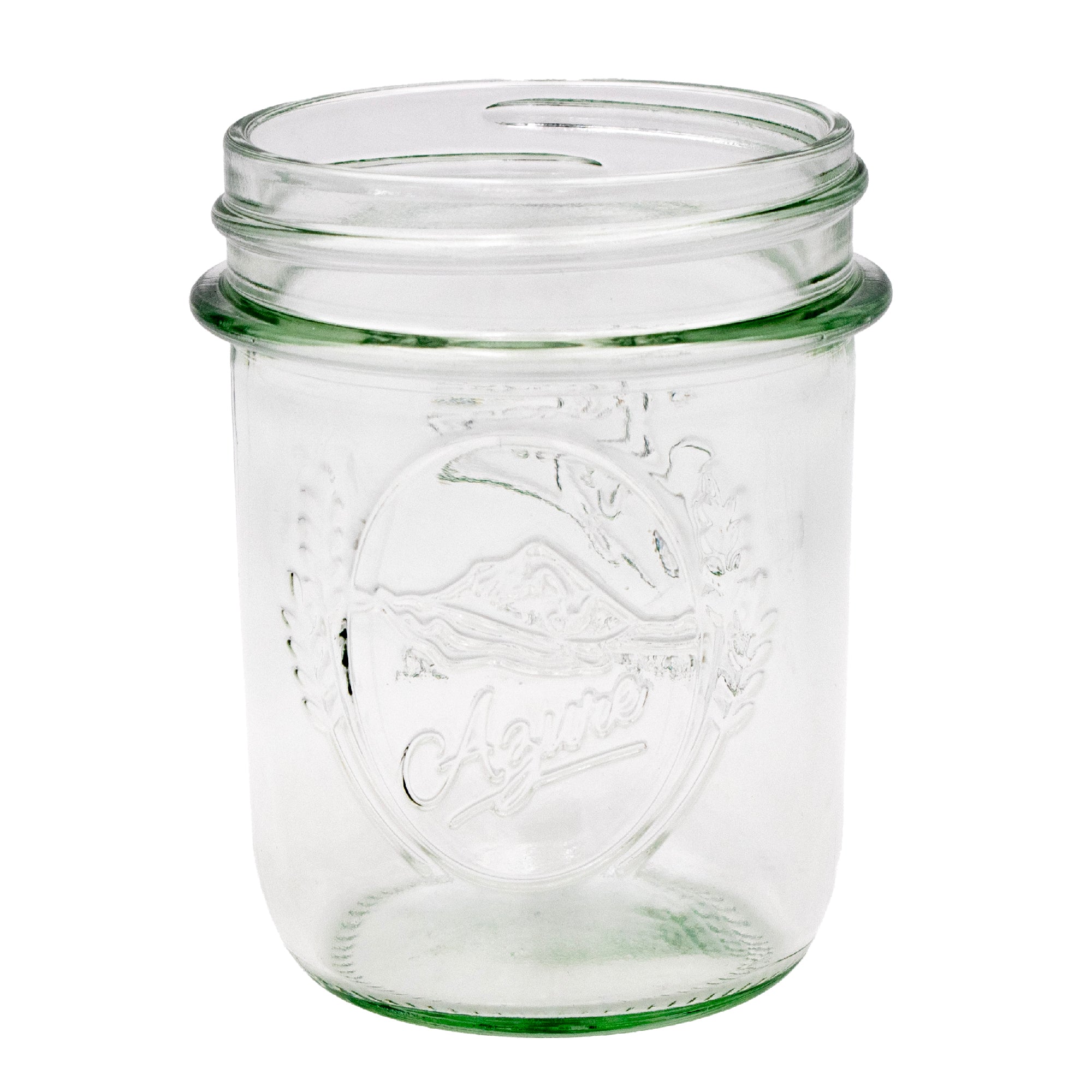 Azure Standard 8oz Regular Mouth Half Pint Mason Jar