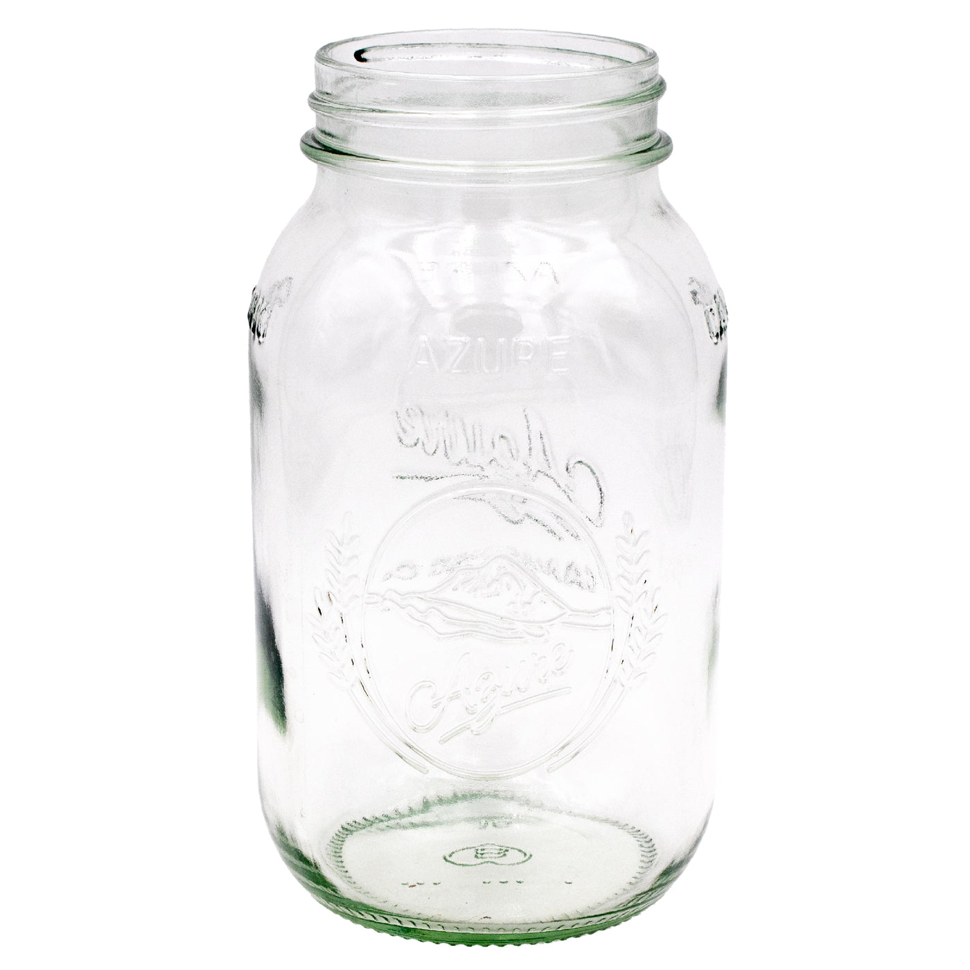 A quart 32oz Azure Mason jar.