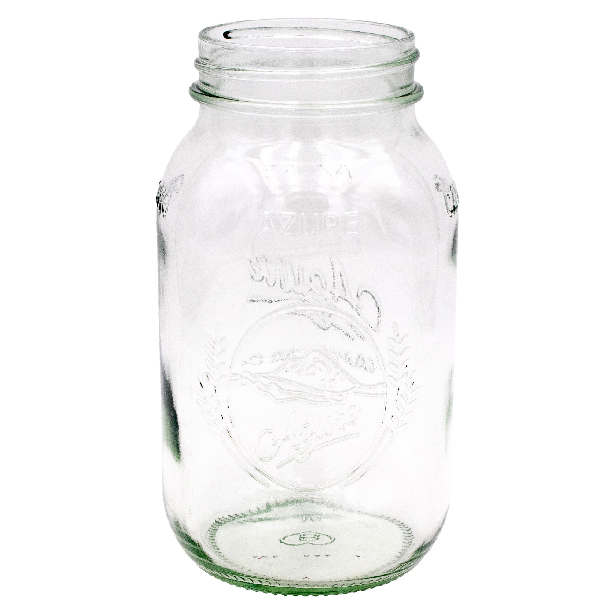 A quart 32oz Azure Mason jar.
