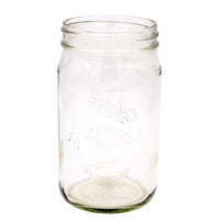 A wide mouth quart Azure Mason jar.