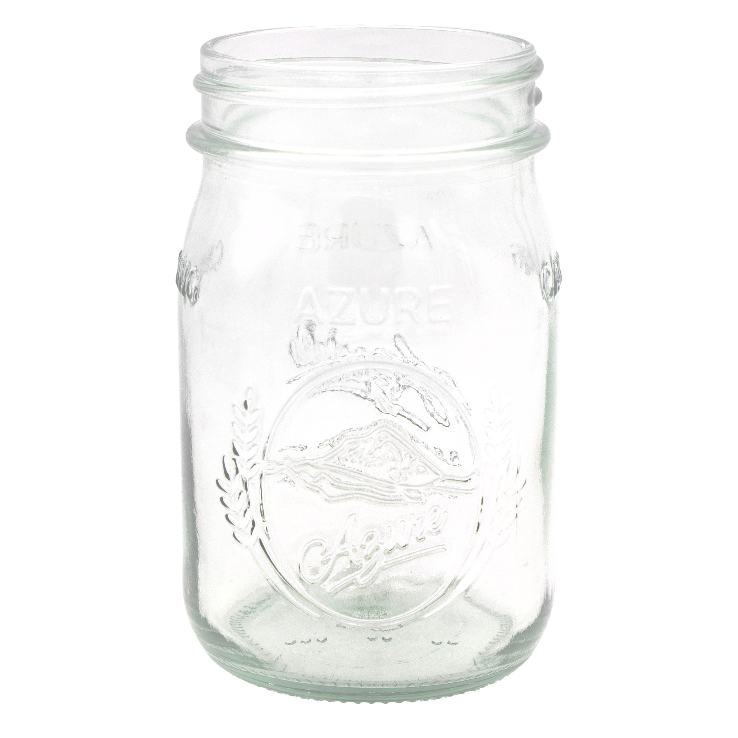 Azure Standard Regular Mouth 16oz Pint Mason Jar
