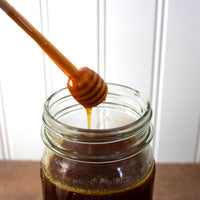 Bamboo Honey Dipper Lid for Mason Jars