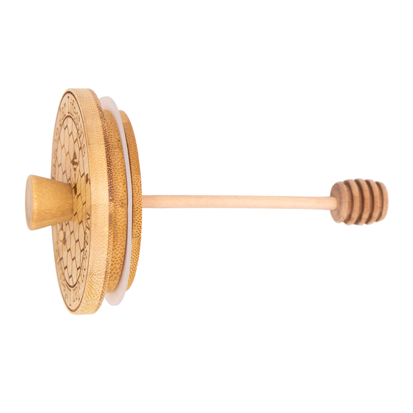 Bamboo Honey Dipper Lid for Mason Jars